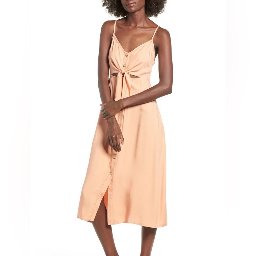 Mimi Chica Button Up Midi Dress NWT